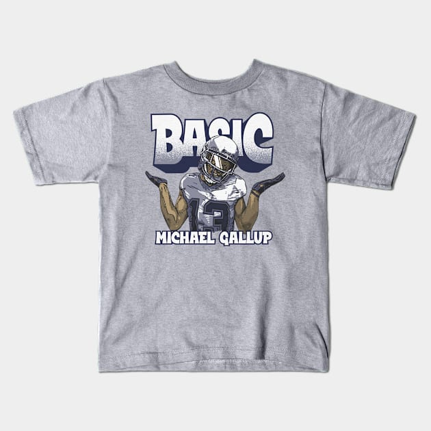 Michael Gallup Dallas Basic Kids T-Shirt by ClarityMacaws